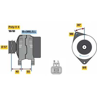 generátor BOSCH 0 986 080 790