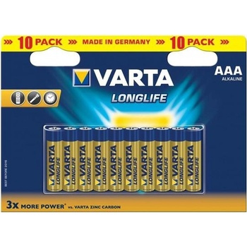 Varta Longlife AAA 10ks 4103101461