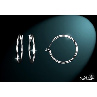 Gold Design kreole rhodium GD936