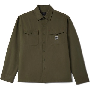 Brixton Мъжка риза с копчета Brixton Journey Lightweight L/S Woven Shirt - Dark Olive (033-3013-0113)