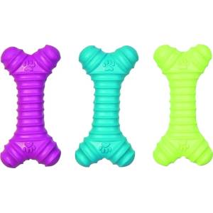 Flamingo Dog toy - Дентална играчка за кучета, каучуков кокал със звук, 185 гр