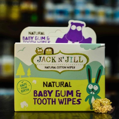 Jack N' Jill dětské vlhčené ubrousky na zuby a dásně 25 ks – Zboží Dáma