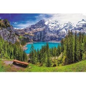Trefl Puzzle - 1500 - Lake Oeschinen, Alps, Switzerland Trefl 26166