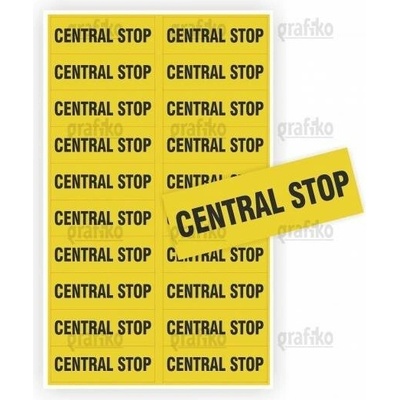 Samolepka CENTRAL STOP 74x26 7.0224.S26A