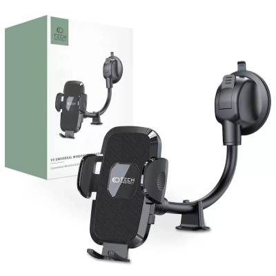 Tech-Protect Стойка за кола с дълги рамена Tech-Protect V3 за предно стъкло и табло черна (127300)