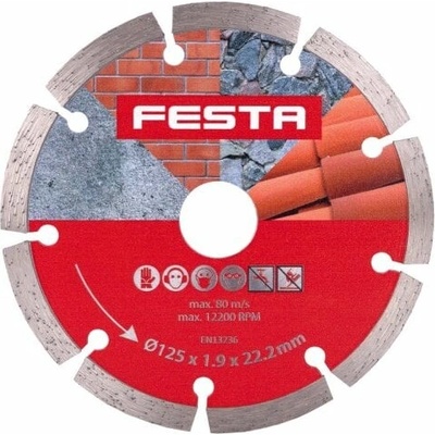Kotouč diamantový segment Ø 125 x 22,2 mm, FESTA