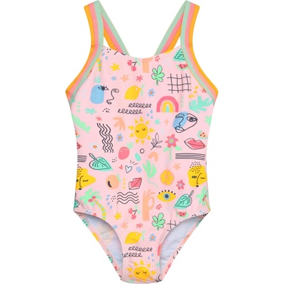 Color Kids Детски бански костюм Color Kids Kid's Swimsuit with Elastic Straps AOP Swimsuit - Fairy Rose - размер 122 (EU) (750-2568-0216)