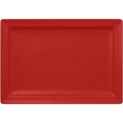 RAK Porcelain Talíř obdélný 33 x 23 cm světle červená RAK-NFCLRP33BR