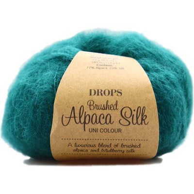 Drops Brushed Alpaca Silk UNI 11 tmavá zelená