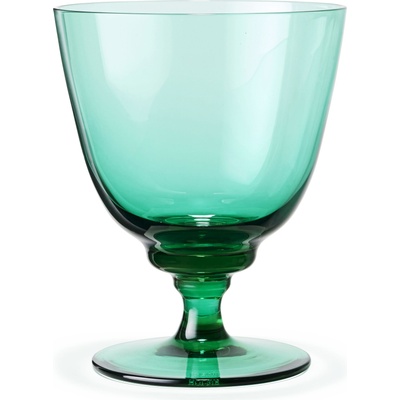 Holmegaard Чаша на столче за сервиране на вода Flow изумрудена (4300488)