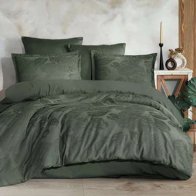 Darymex žakár obliečky JACQUARD PALMORE1 OLIVOVÉ 200X220 2x70X80