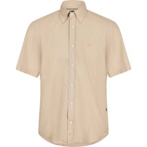 HUGO BOSS Риза с къс ръкав Boss Mens BOSS BLACK Liam Short Sleeve Buttoned Shirt - Beige 286