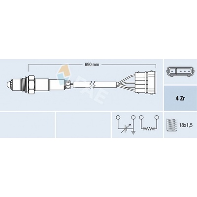 Lambda sonda FAE 77128
