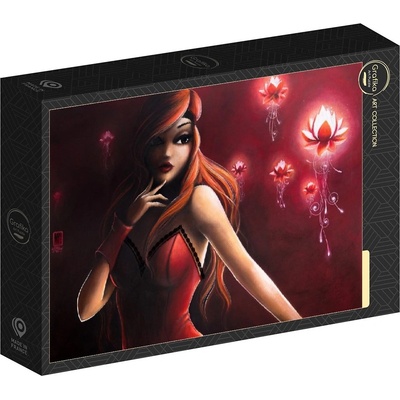 Grafika Пъзел Grafika от 1000 части - Светещи червени цветя (32545)