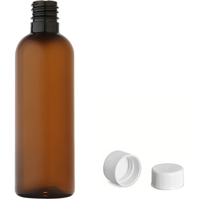 Via Plastová lahvička hnědá s bílým uzávěrem 100 ml