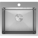 Mexen Solix мивка от неръждаема стомана 1-коморен 500 x 450 mm, инокс HC - 6402501000-01HC (6402501000-01HC) Мивка за вграждане