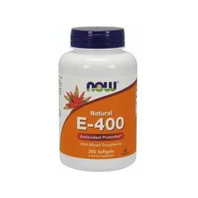 Витамин Е-400 - Vitamin Е-400 IU MT - 250 дражета - NOW FOODS, NF0894