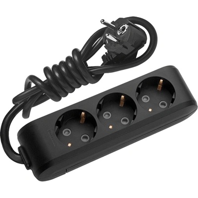 Panasonic РАЗКЛОНИТЕЛ 3 ГНЕЗДА ПАНАСОНИК wltb04312bl КАБЕЛ 1.5м ЧЕРЕН (wltb04312bl)