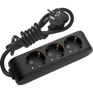 Panasonic РАЗКЛОНИТЕЛ 3 ГНЕЗДА ПАНАСОНИК wltb04312bl КАБЕЛ 1.5м ЧЕРЕН (wltb04312bl)