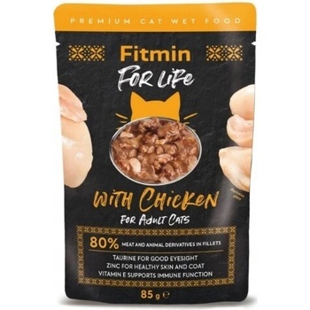 Fitmin For Life filetky s kuracím mäsom v omáčke 85 g