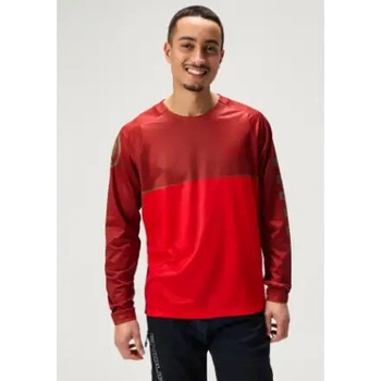 Endura Singletrack Core Printed Tee pánsky Flame Red