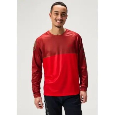 Endura Singletrack Core Printed Tee pánsky Flame Red