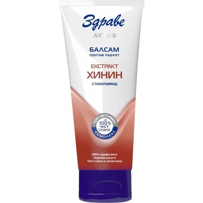 Здраве Актив Балсам за коса с хинин, 200 ml