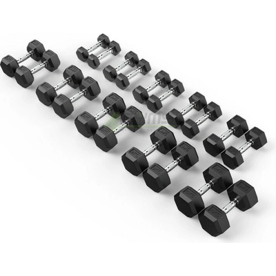 4Gyms Sada pogumovaných HEX činiek 1-10 kg