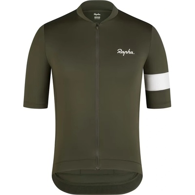 Rapha Men's Core Lightweight Jersey dark green/white pánský