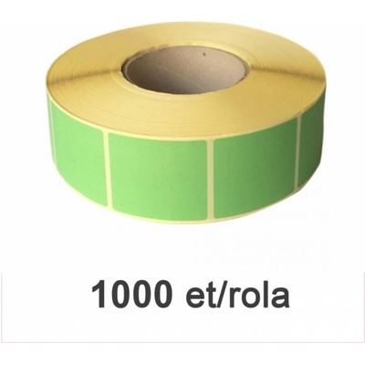 ZINTA Ролка термоетикет zinta 50х60мм, туба 76мм, 1000 ет. /ролка (50x60x1000-th-76-green)
