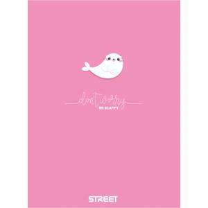 STREET Тетрадка с телчета А5, 60 л. , широки редове, БГ, Don t Worry (25606-А-DONT WORRY)