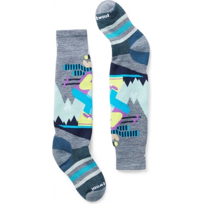 Smartwool K WINTERSPORT FC MOUNTAIN MOOSE PTRN OTC pewter blue