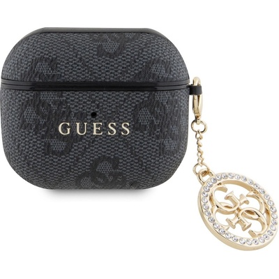 Guess 4G Script PC/PU Charm Pouzdro pro AirPods 3, GUA3P4E4CDK