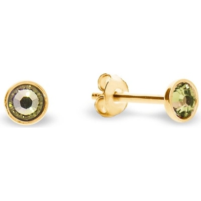 Spark se Swarovski Elements Pinpoint Studs KG2038SS10LG Luminous Green zelené