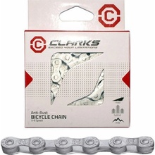 Clarks Řetěz na kolo CLARKS C10AR, 10 rychlostí, 116 článků, 1/2x11/128, článek, antikorozní úprava, stříbrná