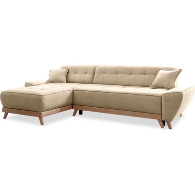 Miuform Бежов разтегателен диван променлив ъглов диван Dazzling Daisy - Miuform (Dazzling Daisy 2QBK-LC L07)