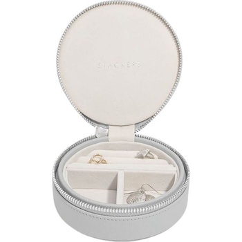 Stackers Пътническа кутия за бижута Stackers Travel кръгла каменносива (74557)