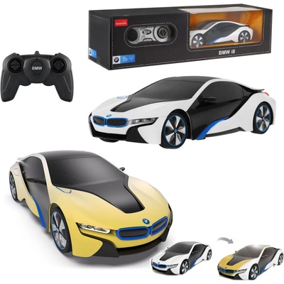 Lebula dálkově ovládané auto RC s LED osvětlením BMW i8-UV měnící barvu 1:24