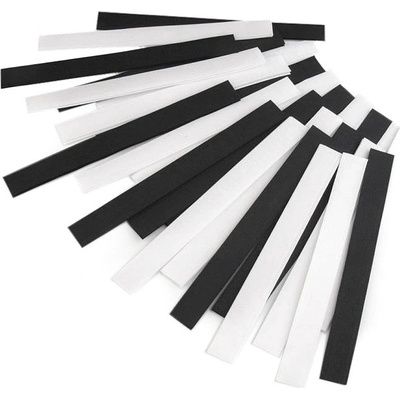 Prima-obchod Suchý zip háček + plyš stříhaný šíře 20 mm, barva 1 černobílý mix
