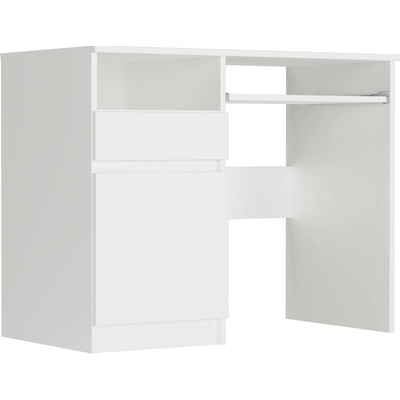 Framire Psací stůl se skříňkou, levý, bílý, 90 x 50 cm, moderní styl N35