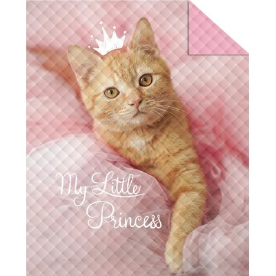 Detexpol Luxusný prehoz na posteľ 170x210 Mačička princezná