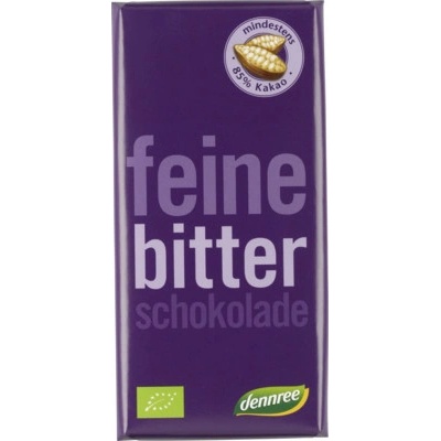 Dennree Hořká čokoláda jemná 85% 100 g