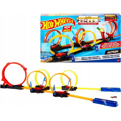 Hot Wheels Autodráha 1:64 s autíčkem pro děti 4+ pestrobarevná