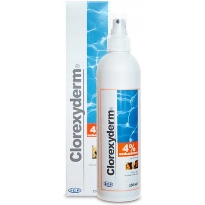 Sprej Geulincx Clorexyderm 4% proti baktériám a plesniam pre psov a mačky