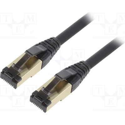 Gembird PP8-LSZHCU-BK-2M Patch RJ45 vidlice z obou stran S/FTP Cat 8 lanko Cu 2m