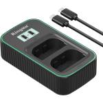 KingMa Двойно зарядно PD3.0 LCD LP-E6 USB Fast Charger за Canon Зарядно за батерии