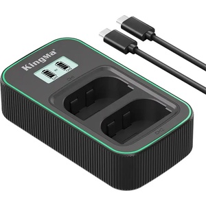 KingMa Двойно зарядно PD3.0 LCD LP-E6 USB Fast Charger за Canon Зарядно за батерии