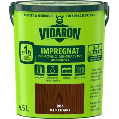 Impregnát na dřevo Vidaron R06 tmavý dub 4,50 l