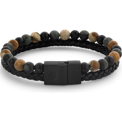 Rebel & Rose RR-M0059-S-L+ Bracelet Full Metal Combo 12mm Autumn Storm