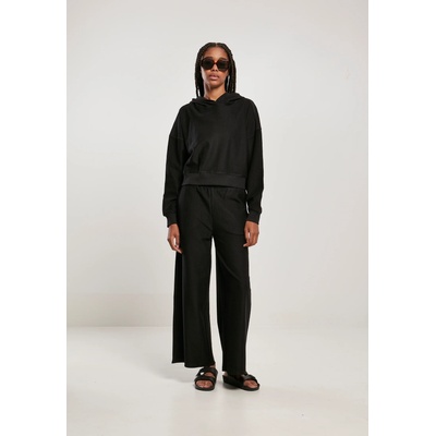 Urban Classics Дамски къс суичър с качулка в черен цвят Urban Classics HoodyUB-TB5056-00007 - Черен, размер 5XL